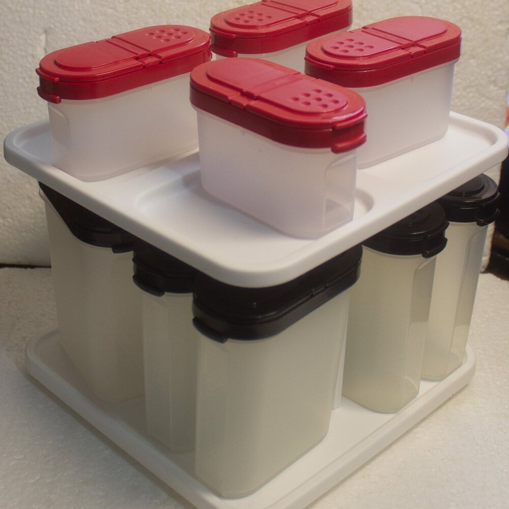 Tupperware Modular Mates Spinning Spice Rack and 10 Containers - Picture 2 of 9